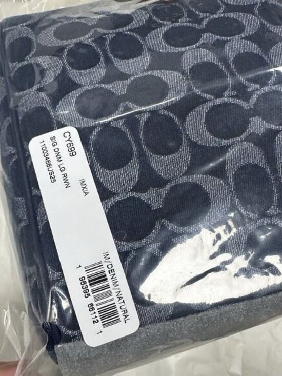 💙Coach Rowan Large Satchel Bag In Signature Denim Canvas CY699 NWT original Pac - Picture 2 of 9